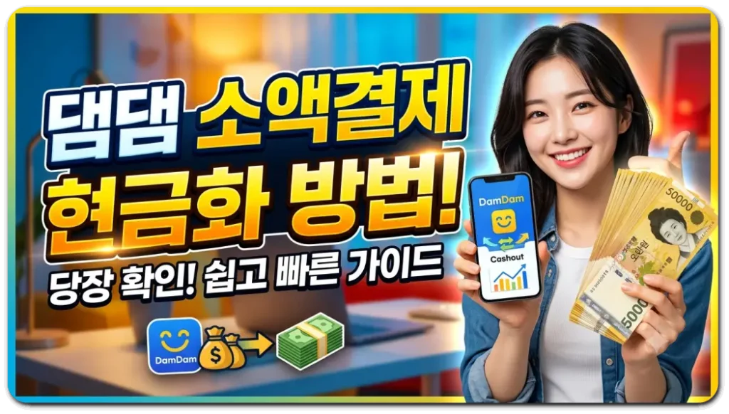댐댐-소액결제-현금화방법