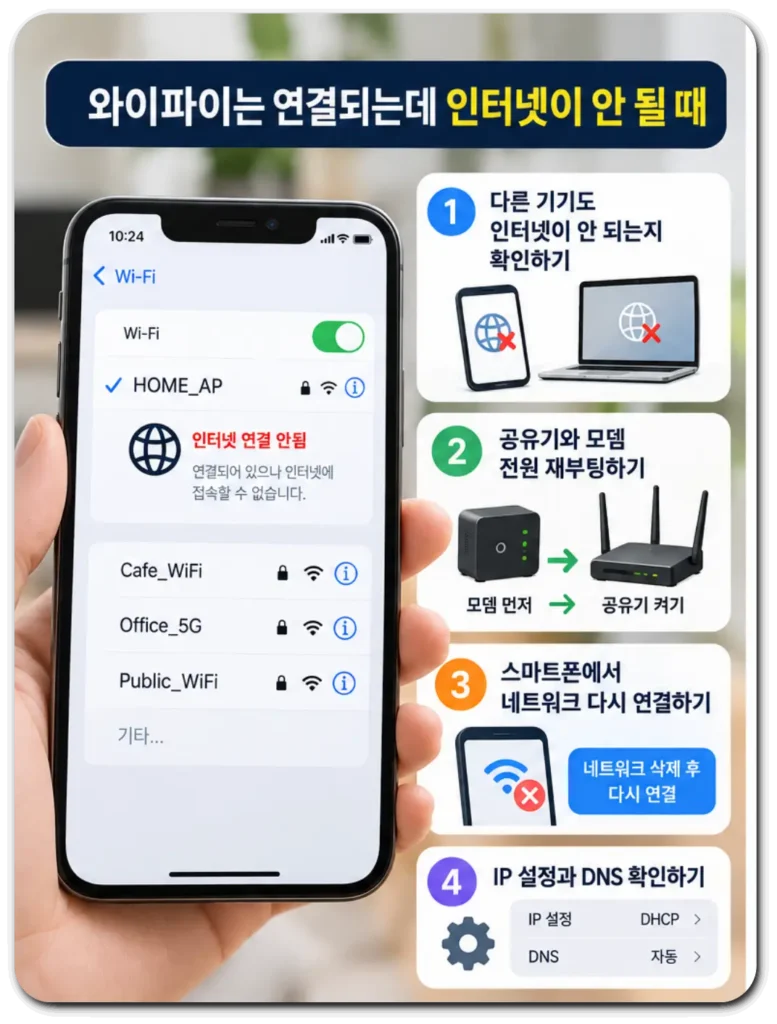 스마트폰-와이파이-연결-오류-해결하기